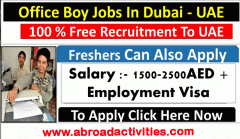 Urgent Office Boy jobs in Dubai