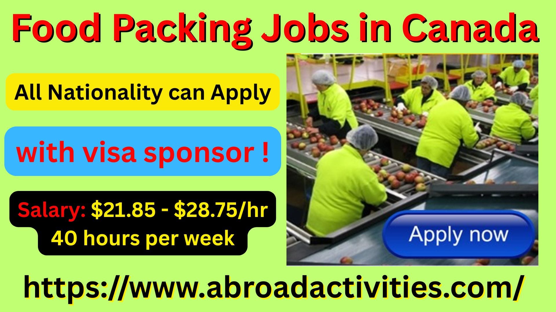 Packing jobs in Canada with visa sponsorship