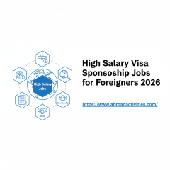 High Salary Visa Sponsorship Jobs for Foreigners 2026