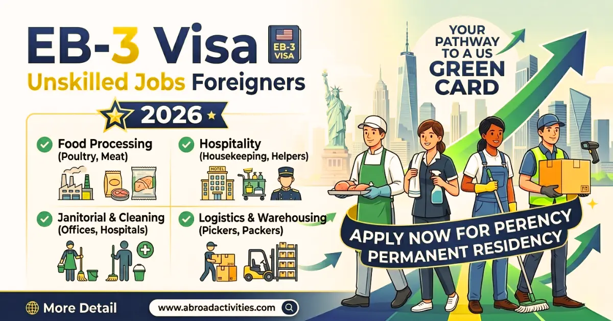 EB-3 Visa Unskilled Jobs for Foreigners 2026