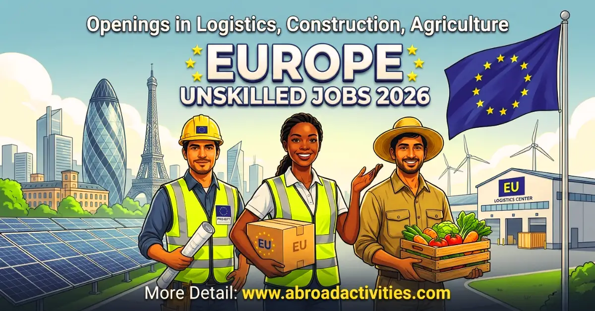 Europe Unskilled Jobs with Visa Sponsorship 2026