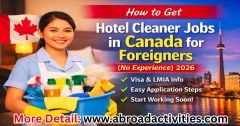 hotel cleaner jobs in Canada for foreigners no experience