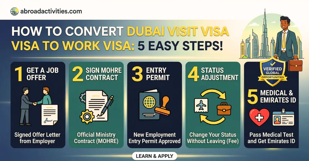 How to Convert Dubai Visit Visa to Work Visa