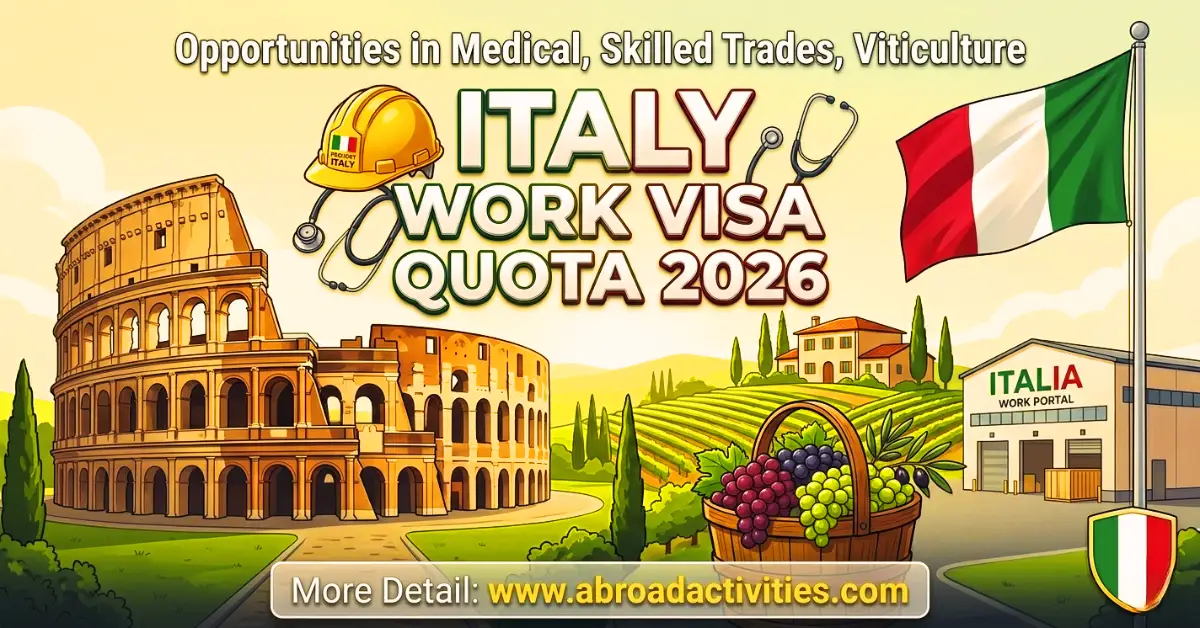 Italy Work Visa Quota 2026 for Foreign Workers