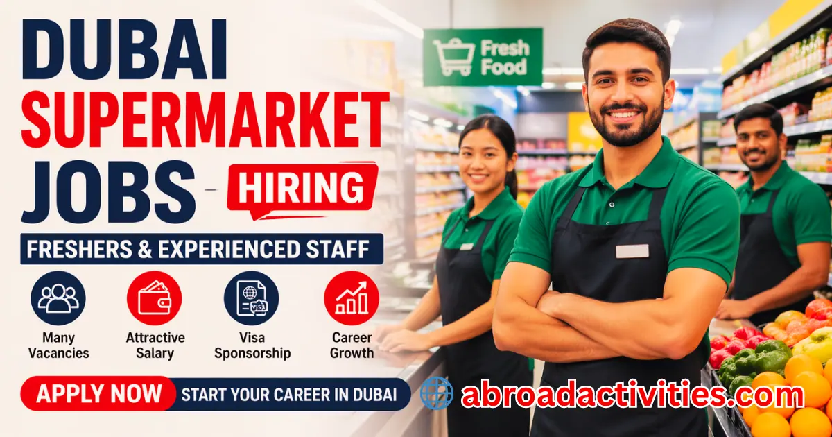 Dubai Supermarket Jobs Hiring Freshers and Experienced Staff