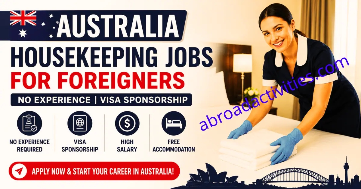 Australia housekeeping jobs for foreigners