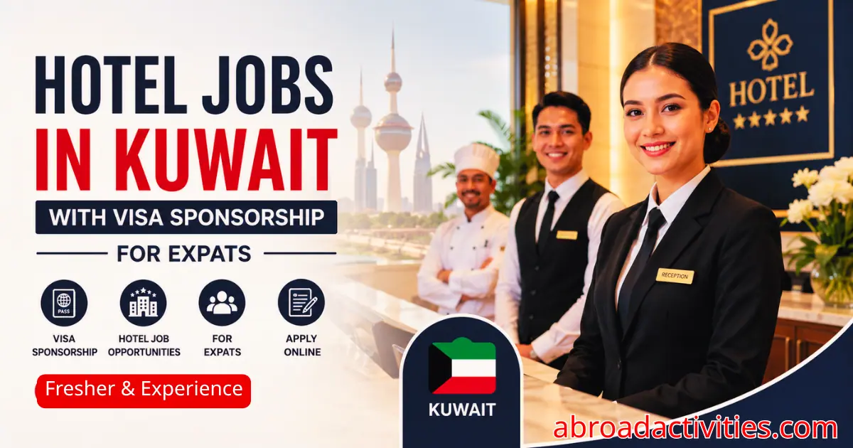 Hotel Jobs in Kuwait with Visa Sponsorship for Expats