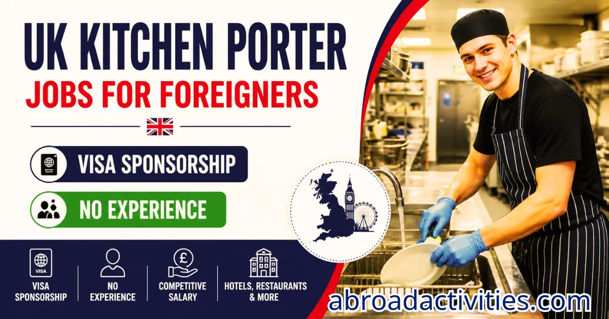UK Kitchen Porter Jobs for Foreigners