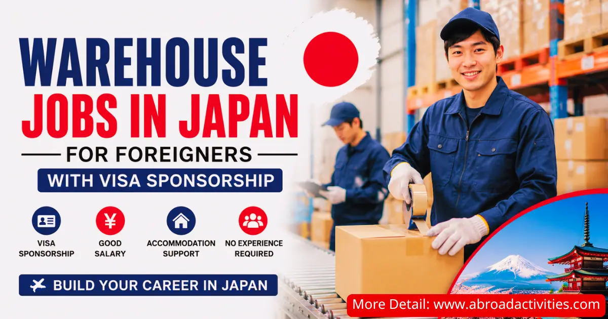 Warehouse Jobs in Japan for Foreigners with Visa Sponsorship