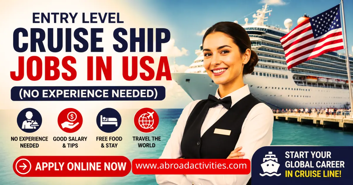 Entry Level Cruise Ship Jobs in USA 2026 (No Experience Needed)