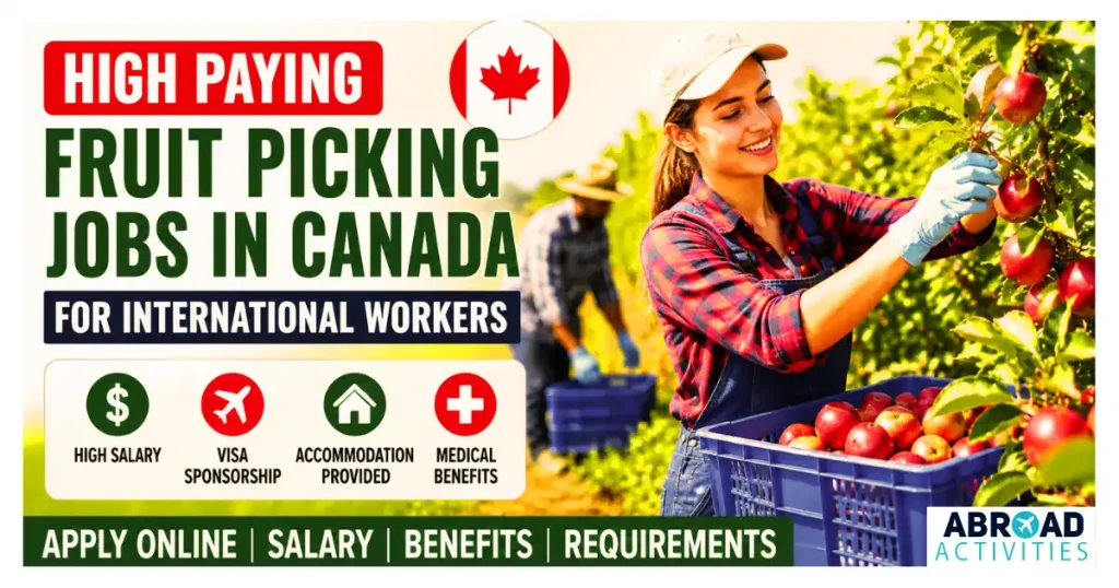 Fruit picking jobs in Canada with visa sponsorship 2026
