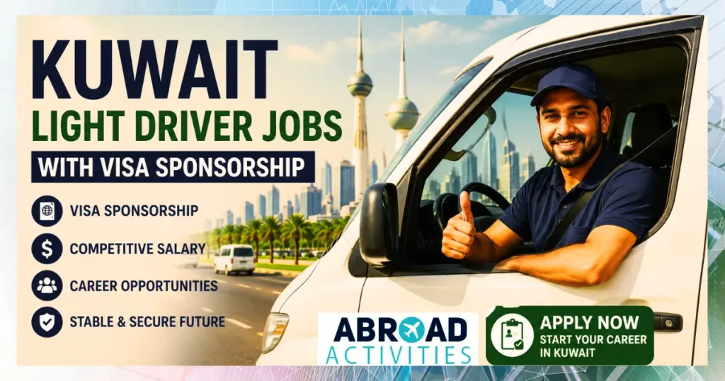 Kuwait Light Driver Jobs with Visa Sponsorship