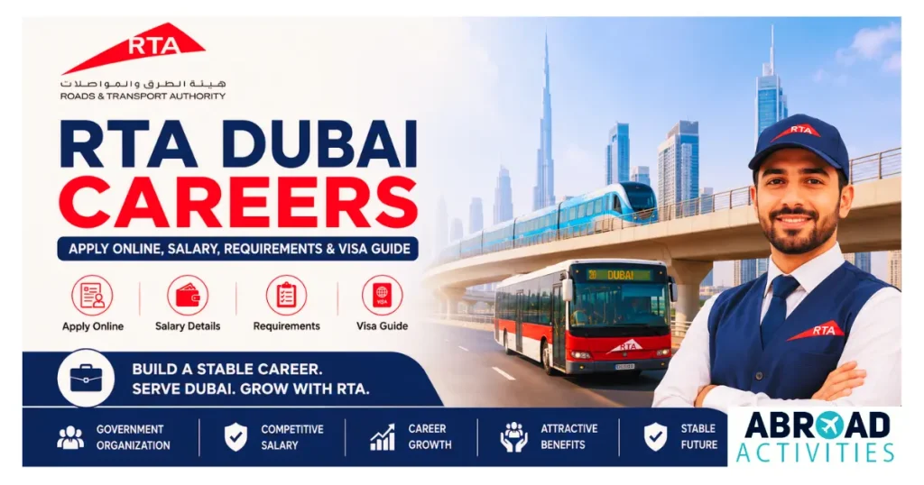 RTA Dubai Careers 2026 – Apply Online, Salary, Requirements and Visa Guide
